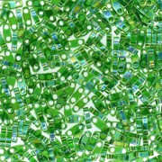 Miyuki Quarter Tila Beads 5x1.2x1.9 mm QTL-179 -  Transparent Green AB x10g|raw }}