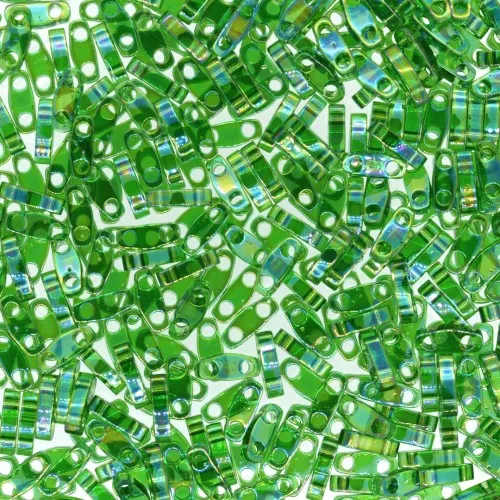 Miyuki Quarter Tila Beads 5x1.2x1.9 mm QTL-179 - Transparent Green AB x10g