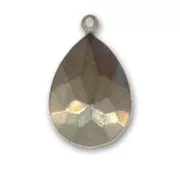 Engaste para pegar PureCrystal 4320 pera 18x13 mm bronce 1 anilla