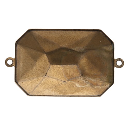 Engaste para pegar PureCrystal 4627 27x18,5 mm bronce 2 anillas