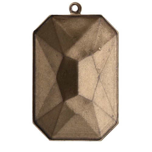 Engaste para pegar PureCrystal 4627 27x18,5 mm bronce 1 anilla