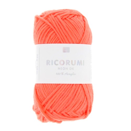 Acrílico Ricorumi par Rico Design para Amigurumi Neon Naranja 001 x 25g