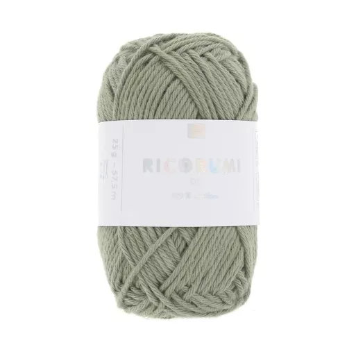 Algodón Ricorumi par Rico Design para Amigurumi Verde Marais 076 x 25g