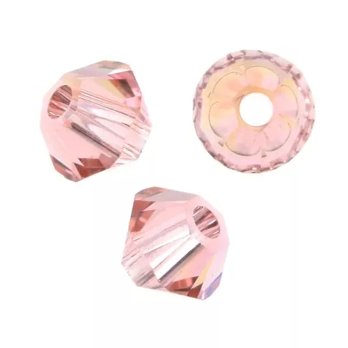 Tupis de Cristales de PureCrystal 5328 3 mm Rosa Peach Shimmer x50