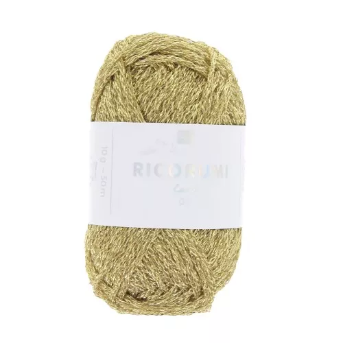 Lana Lamé Ricorumi de Rico Design para Amigurumi - Dorado 002 x10g