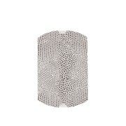 Caja regalo joyería 7x7.5x2.3 cm estampado serpent Blanco et Plateado x1