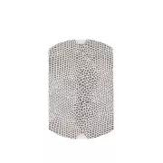 Caja regalo joyería 7x7.5x2.3 cm estampado serpent Blanco et Plateado x1