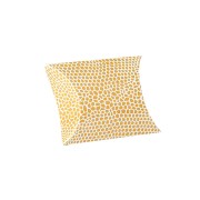 Caja regalo joyería 7x7.5x2.3 cm estampado serpent Blanco et Dorado x1|raw }}