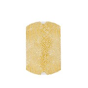 Caja regalo joyería 7x7.5x2.3 cm estampado serpent Blanco et Dorado x1