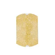 Caja regalo joyería 7x7.5x2.3 cm estampado serpent Blanco et Dorado x1