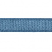 Cinta elástica Satén efecto brillante 10 mm - Azul Azur x 1m