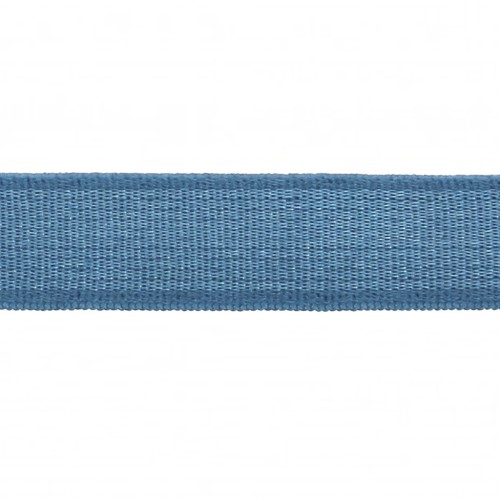 Cinta elástica Satén efecto brillante 10 mm - Azul Azur x 1m