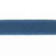 Cinta elástica Satén efecto brillante 10 mm - Azul Azur x 1m