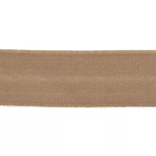 Cinta elástica 15 mm - Beige Oscuro x 1m