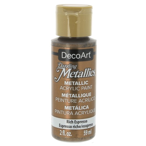 Pintura Acrilíca decorativa DecoArt Dazzling Metallics - Rich Espresso x59 ml