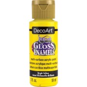 Pintura acrílico multi surface - DecoArt Americana Gloss - Amarillo Vif x59ml