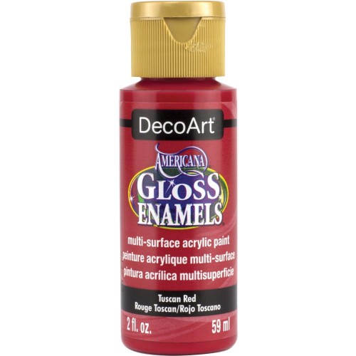 Pintura acrílico multi surface - DecoArt Americana Gloss - Rojo Toscan x59ml