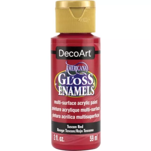 Pintura acrílico multi surface - DecoArt Americana Gloss - Rojo Toscan x59ml