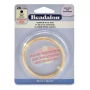 Hilo redondo de latón de 0,41 mm - German Style Wire - Dorado x 20 m