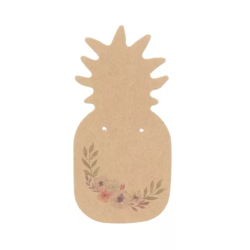 Sostenedor de papel de kraft para pendientes forma piña x10