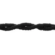 Cuentas arandalas Heishi 3,5x1 mm Negro x45 cm