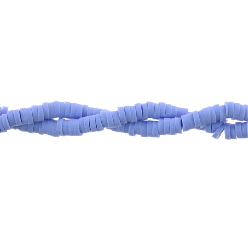 Cuentas arandalas Heishi 3x1 mm Azul cielo x39 cm