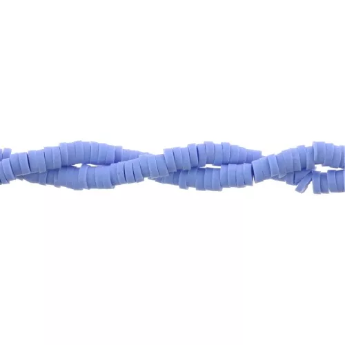 Cuentas arandalas Heishi 3x1 mm Azul cielo x39 cm