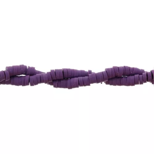 Cuentas arandalas Heishi 3x1 mm Violeta x39 cm