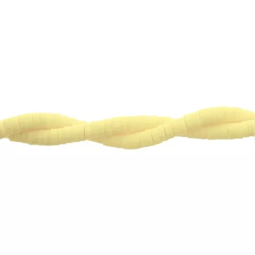 Cuentas arandalas Heishi 3x1 mm Amarillo x45 cm
