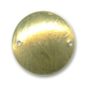 Separador disco 2 agujeros 25 mm dorado con oro fino x1|raw }}