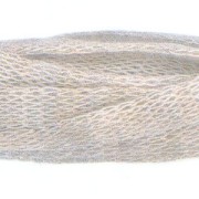 Cachemira metálica 6mm Grís claro perlado hilo color oro x 1m|raw }}