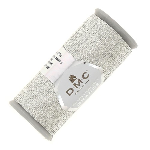 Hilo para bordar DMC Diamante Grandé Plateado Claro (G168) x20m