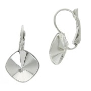 Ganchos pendientes base para cabujónes para pegar 4470 12 mm Rodiado x2