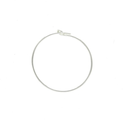 Criollas a decorar 20 mm x 0.7 mm de Plata 925 x2