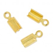 Terminale redondo 3 mm Dorado con oro fino x6|raw }}