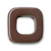 Cuadrado hueco 21 mm Opaque Chocolate x1|raw }}