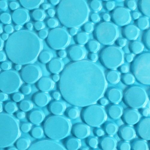 Placa de textura 20.5x13.5 cm para arcilla polimérica - Estampado Burbujas x1