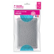 Placa de textura 20.5x13.5 cm para arcilla polimérica - Estampado Burbujas x1