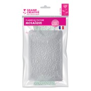 Placa de textura 20.5x13.5 cm para arcilla polimérica - Estampado Mosaico x1