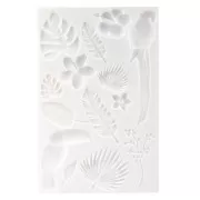 Molde de silicono para arcilla polimérica, resina y arcilla de metal- Tropical x1