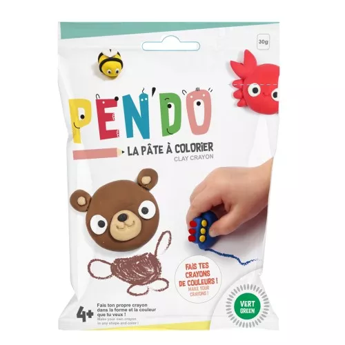 Pen'Do la pâte à colorier - Fabriquez vos propres crayons de colores - Verde x30g