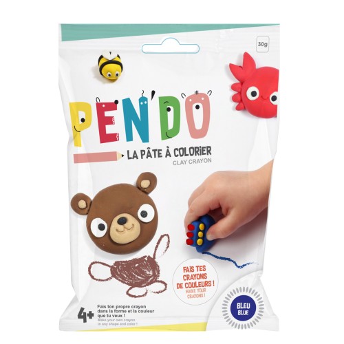 Pen'Do la pâte à colorier - Fabriquez vos propres crayons de colores - Azul x30g