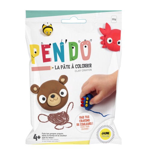 Pen'Do la pâte à colorier - Fabriquez vos propres crayons de colores - Amarillo x30g