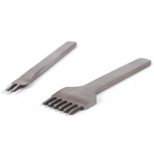 Perforadores 2 et 6 dientes para cuero y arcillo Fimo efecto cuero x2