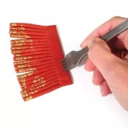 Perforadores 2 et 6 dientes para cuero y arcillo Fimo efecto cuero x2