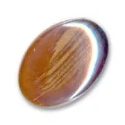 Cabuchón 18x13 mm Dark Topaz/Gold x1