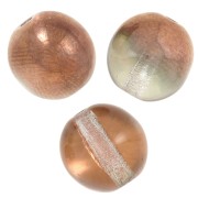 Cuentas redondas 8 mm Crystal Capri Gold x20