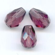 Peras facetadas 10x7 mm Amethyst x20