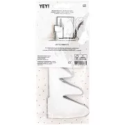 Abetos de papel con cera de abejas - decoración mesa Let's Party - Plateado x2