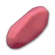 Rectángulo irregular 46x20 mm Bordeaux Mat